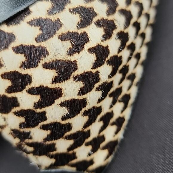 MICHEAL KORS ELISA HOUNDSTOUCH CALF HAIR LEATHER HEELS WOMAN'S SIZE 7 GUC - Picture 16 of 16